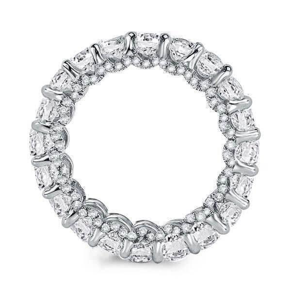 Eternity White Sapphire Wedding Band for Women - 925 Sterling Silver