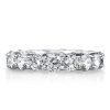 Eternity White Sapphire Wedding Band for Women - 925 Sterling Silver