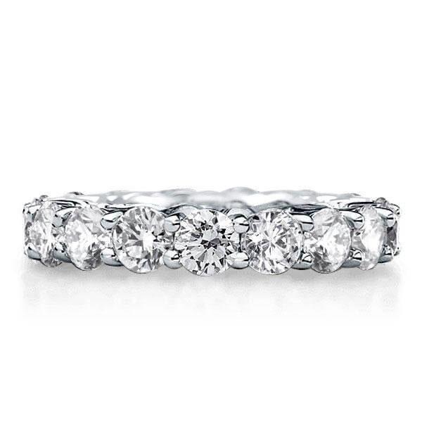 Eternity White Sapphire Wedding Band for Women - 925 Sterling Silver