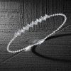 Sterling Silver Round Cut Chain Bracelet (0.70 CT. TW.) - 6", 7", 8", 9" Lengths
