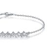 Sterling Silver Round Cut Chain Bracelet (0.70 CT. TW.) - 6", 7", 8", 9" Lengths