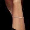 Sterling Silver Round Cut Chain Bracelet (0.70 CT. TW.) - 6", 7", 8", 9" Lengths