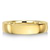4mm 18K Gold Plated Sterling Silver Flat Wedding Band for Women