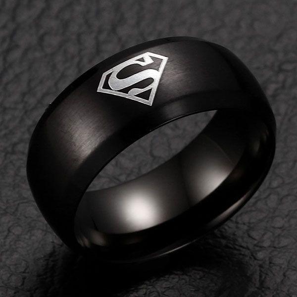 Titanium Ring for Men - Black 8MM Band, Comfort Fit