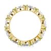 1.44 CT. TW. Baguette Cut Peridot Eternity Wedding Band in Rhodium-Plated Sterling Silver