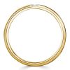 18K Gold Plated Sterling Silver Baguette Single Stone Wedding Band Ring for Women