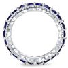Marquise Cut Sterling Silver Wedding Band Set - 5.42 CT. TW.