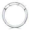 Sterling Silver Round Cut Arch Chevron Wedding Band - 0.44 CT. TW.