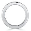 Sterling Silver Channel Set Baguette Cut Eternity Wedding Band Ring