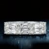 Double Row Emerald Wedding Band in Sterling Silver (6.88 CT. TW.)