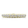 18K Gold Plated Sterling Silver Wedding Band with 2.55 CT. TW. Diamonds