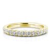 18K Gold Plated Sterling Silver Wedding Band with 2.55 CT. TW. Diamonds