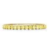 Golden Yellow Topaz Eternity Band - 18K Gold Plated Sterling Silver Wedding Ring