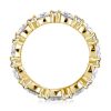 1.98 CT. TW. Eternity Wedding Band in 18K Gold Plated Sterling Silver, Thin Classic Design