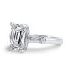 Three Stone Eternity Bridal Wedding Ring Set in 925 Sterling Silver with 9.10 CT. Total Stones