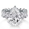 Eternity Pear & Heart Cut Engagement Ring - Sterling Silver