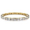 4.29 CT. TW. Eternity Stackable Band Set in 18K Gold Plated Sterling Silver