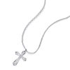 Sterling Silver Cross Necklace - 925 Silver Pendant Necklace for Women - Available in Multiple Chain Lengths