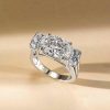 Oval Cut Blue Topaz Engagement Ring for Women in 925 Sterling Silver