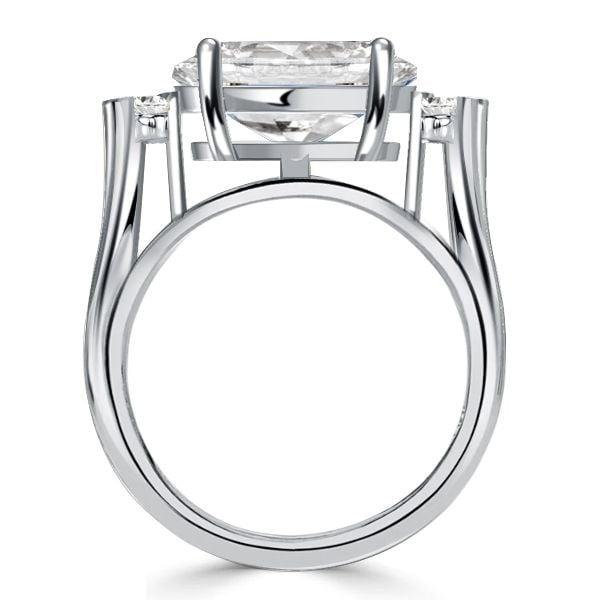 Oval Cut Blue Topaz Engagement Ring for Women in 925 Sterling Silver