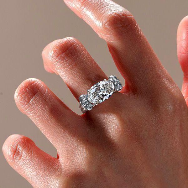 Oval Cut Blue Topaz Engagement Ring for Women in 925 Sterling Silver