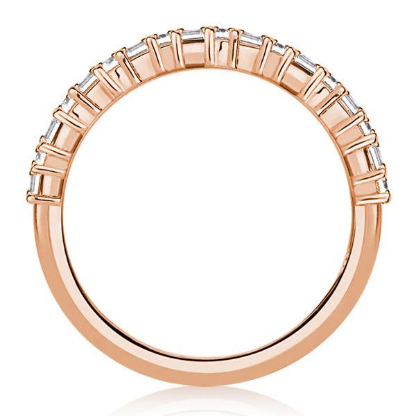 Double Row Baguette Half Eternity Wedding Band in Sterling Silver (1.26 CT. TW.)