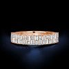 Double Row Baguette Half Eternity Wedding Band in Sterling Silver (1.26 CT. TW.)