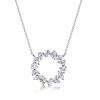 Mixed Shape Sapphire Pendant Necklace and Earrings Jewelry Set in Rhodium Plated 925 Sterling Silver