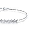 Sterling Silver Round Cut Chain Bracelet | 0.70 CT. TW. | Rhodium Plated