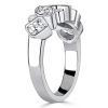 Bezel-Set Multi-Shape Half Eternity Anniversary Band in Sterling Silver (2.00 CT. TW.)