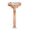 Vintage Cushion Solitaire Engagement Ring, 4.00 CT. TW., 18K Rose Gold Plated Sterling Silver