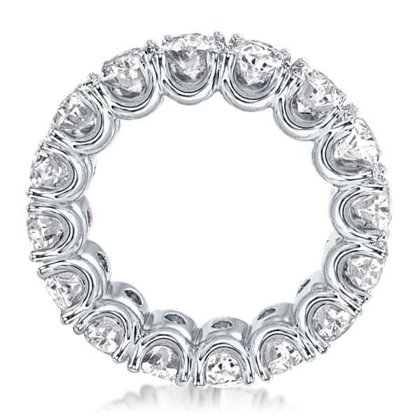 Round Eternity Womens Wedding Band in 925 Sterling Silver with Simulated Diamonds