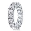 Round Eternity Womens Wedding Band in 925 Sterling Silver with Simulated Diamonds