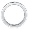Asscher Cut White Sapphire Eternity Band - 925 Sterling Silver Wedding Ring