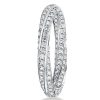 9.25 CT. TW. Round Cut Infinity Eternity Wedding Band in Rhodium-Plated Sterling Silver