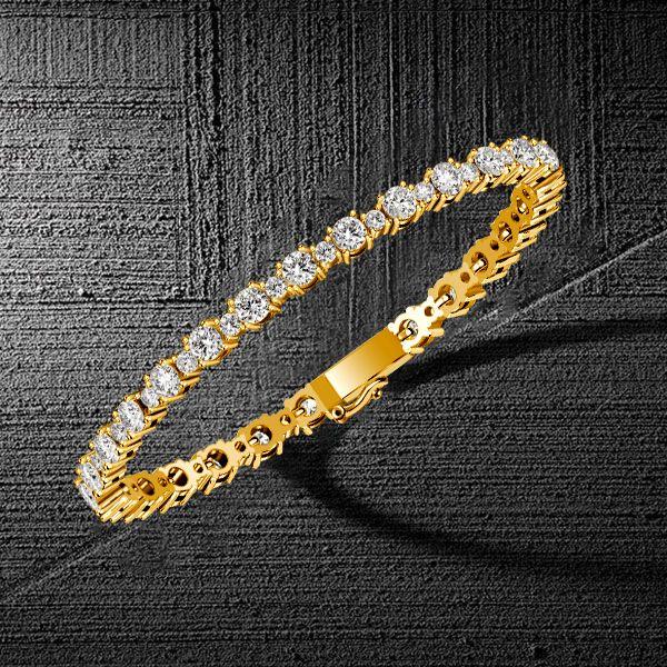 Round Cut Cubic Zirconia Tennis Bracelet - 925 Sterling Silver - Wedding & Special Occasions