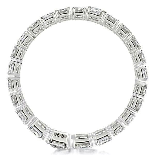 Classic Emerald Tennis Bracelet in Rhodium-Plated 925 Sterling Silver