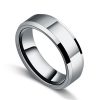 Titanium Steel Men's Wedding Band - Silver Anniversary Ring