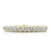 Golden Eternity CZ Wedding Band - 18K Gold Plated Sterling Silver (0.75 CT. TW.)