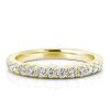 Golden Eternity CZ Wedding Band - 18K Gold Plated Sterling Silver (0.75 CT. TW.)