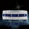 Sterling Silver Milgrain Triple Row Wedding Band | 4.35 CTW