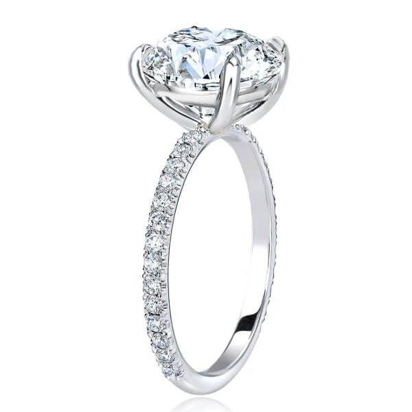 Classic 3-Piece Round Cut White Sapphire Sterling Silver Wedding Set