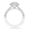 Twist Halo Created White Sapphire Bridal Set - Sterling Silver