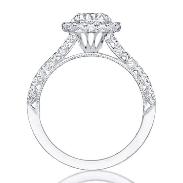 Twist Halo Created White Sapphire Bridal Set - Sterling Silver