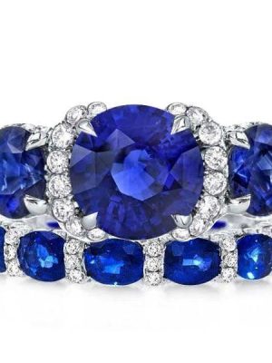 Sterling Silver Wedding Band Set for Women - 6.75 CT. TW. Cubic Zirconia