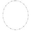 White Sapphire Bezel Set Tennis Necklace in 925 Sterling Silver