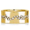 Wide Eternity Band Ring for Women - Flush Set - Sterling Silver Wedding Band