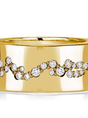 Wide Eternity Band Ring for Women - Flush Set - Sterling Silver Wedding Band