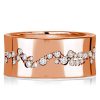 Wide Eternity Band Ring for Women - Flush Set - Sterling Silver Wedding Band
