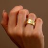Wide Eternity Band Ring for Women - Flush Set - Sterling Silver Wedding Band
